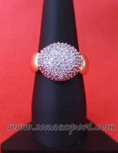 SONA High Gold American Diamond Finger Rings, Gender : FEMALE