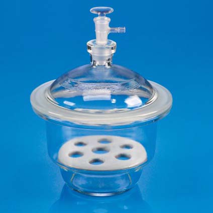 Oval Glass Vacuum Desiccators, For Laboratory