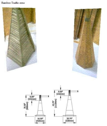 Bamboo Traffic Cones