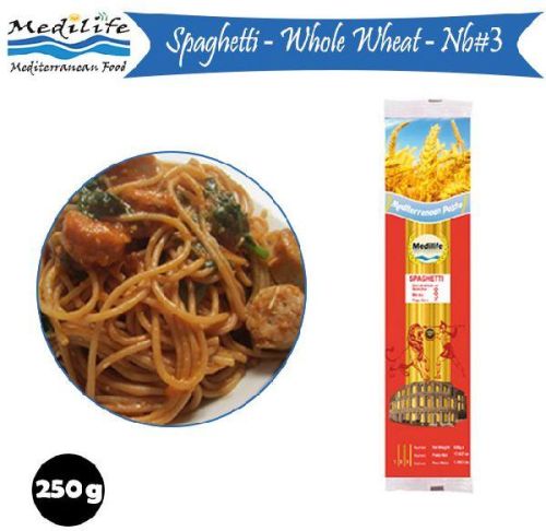 250g NB 3 Whole Wheat Pasta, Brand Name : MEDILIFE or OEM