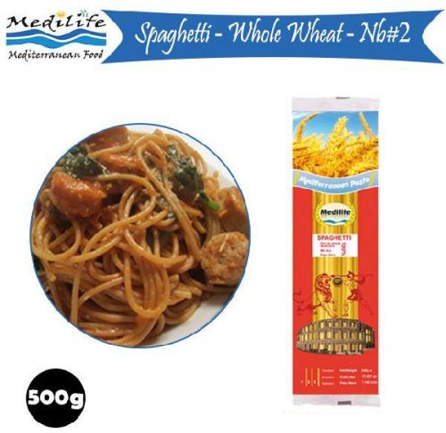 500g NB2 Whole Wheat Spaghetti, Brand Name : MEDILIFE or OEM