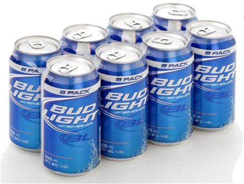 Bud Light Beer Bottles