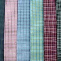Cotton Yarn Dyed Woven Fabric, Pattern : Checked, Plain, Printed