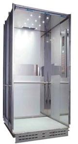 Polished Plain Mild Steel Elevator Cabins, Shape : Recatangular