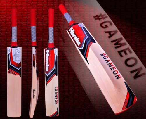 Printed Wood English Willow Cricket Bats, Color : Light Brown