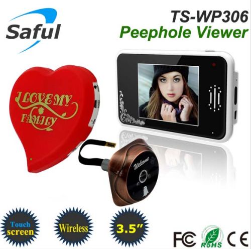 2014 Newest 3.5'' Touch Screen 2.4ghz Wireless Digital Door Peephole Viewer