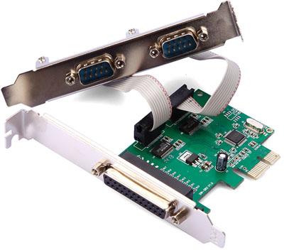 2 Serial Port and Parallel Port PCI Express Controller Card