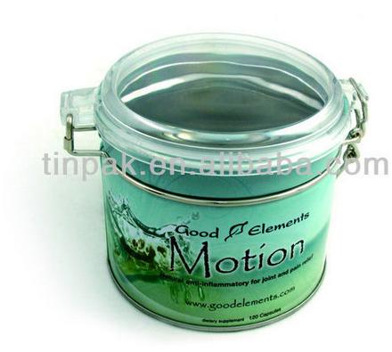 Dongguan Tinpak Round Shape Tea Tin Box