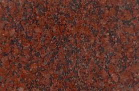 Polished Solid Ruby Red Granite Stone, For Bathroom, Floor, Wall, Size : 12x12ft, 12x16ft, 18x18ft