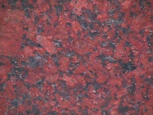Natural Stone Ruby Red Granite, Shape : Slab