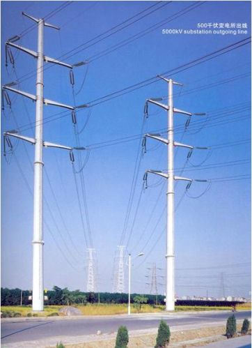 500kv Tubular Transmission Tower