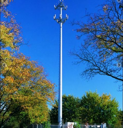 GSM Mono Pole Communication Tower