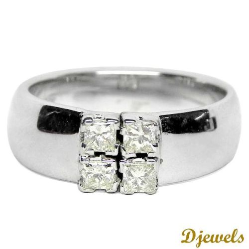 Mens White Gold Diamond Ring, Rings Type : Daily Wear