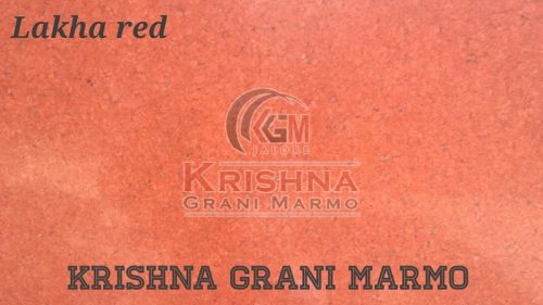 Polished Natural Lakha Red Granite Stone, Size : 12x12ft, 12x16ft, 18x18ft