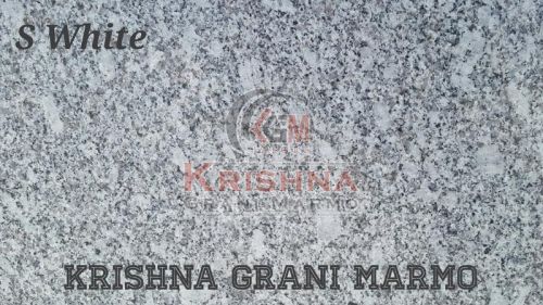 Rectengular S White Granite Stone, For Bath, Flooring, Kitchen, Roofing, Size : 12x12Inch, 24x24Inch