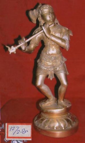 Brass Krishna Statue