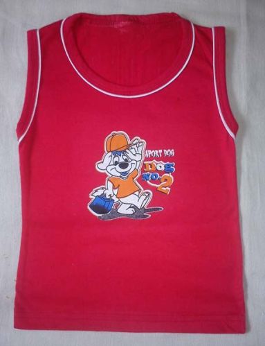 Kids Round Neck Sleeveless T-Shirts