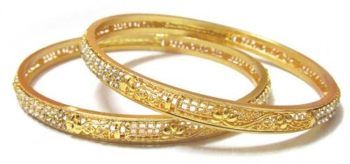 Gold Plated Bangles (BNGP2NTWS)