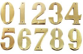 Brass Numerals