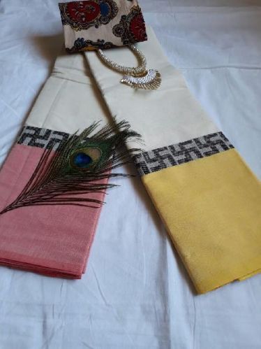 Plain Cotton Chettinad Sarees, Occasion : Bridal Wear, Casual Wear, Festival Wear, Party Wear