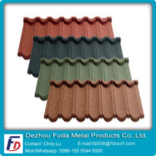 Colorful Stone Coated Metal Roof Tile