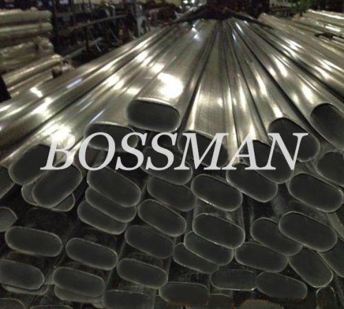 304 Polished Stainless Steel Welded Flat Oval Round Pipe