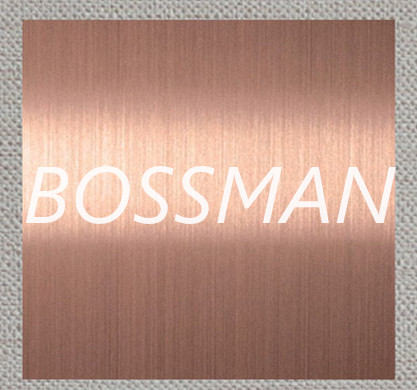 304 Rose Gold Color Brushed Finished Stainless Steel Plate