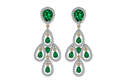 Polished Diamond Danglers, Occasion : Party Wear