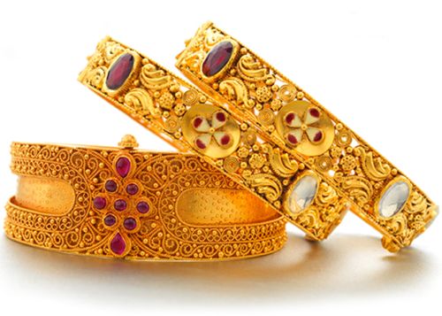 Polished Fold Gold Bangles, Certification : ISI Certified