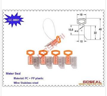 Plastic Security Meter Seal
