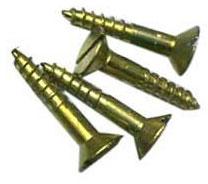 Brass Polished Wood Screws