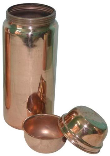 Genuine Copper Flask Of 1.2 Litre Capacity