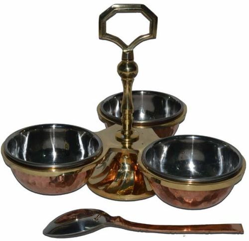 Copper Utensils, Color : Brown