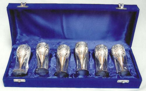 Silver Plated Wine Glass Set
