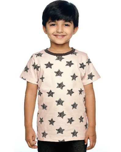 Ventra Boys Tee Stars Pink, Gender : Male