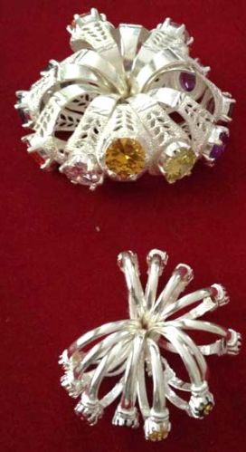 Stone Silver Rings, Packaging Type : Multicolor for Fashion Accessory